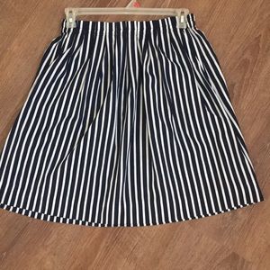 Stripped J. Crew skirt